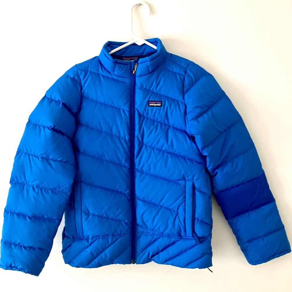 Patagonia Girls' Down Jacket Size 12 Colour Blue